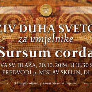 Zaziv Duha Svetoga za umjetnike „Sursum corda“